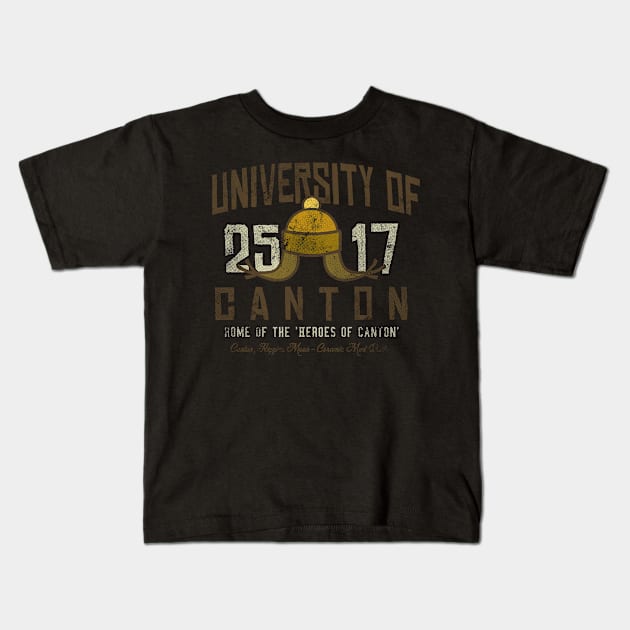 University of Canton Kids T-Shirt by Arinesart